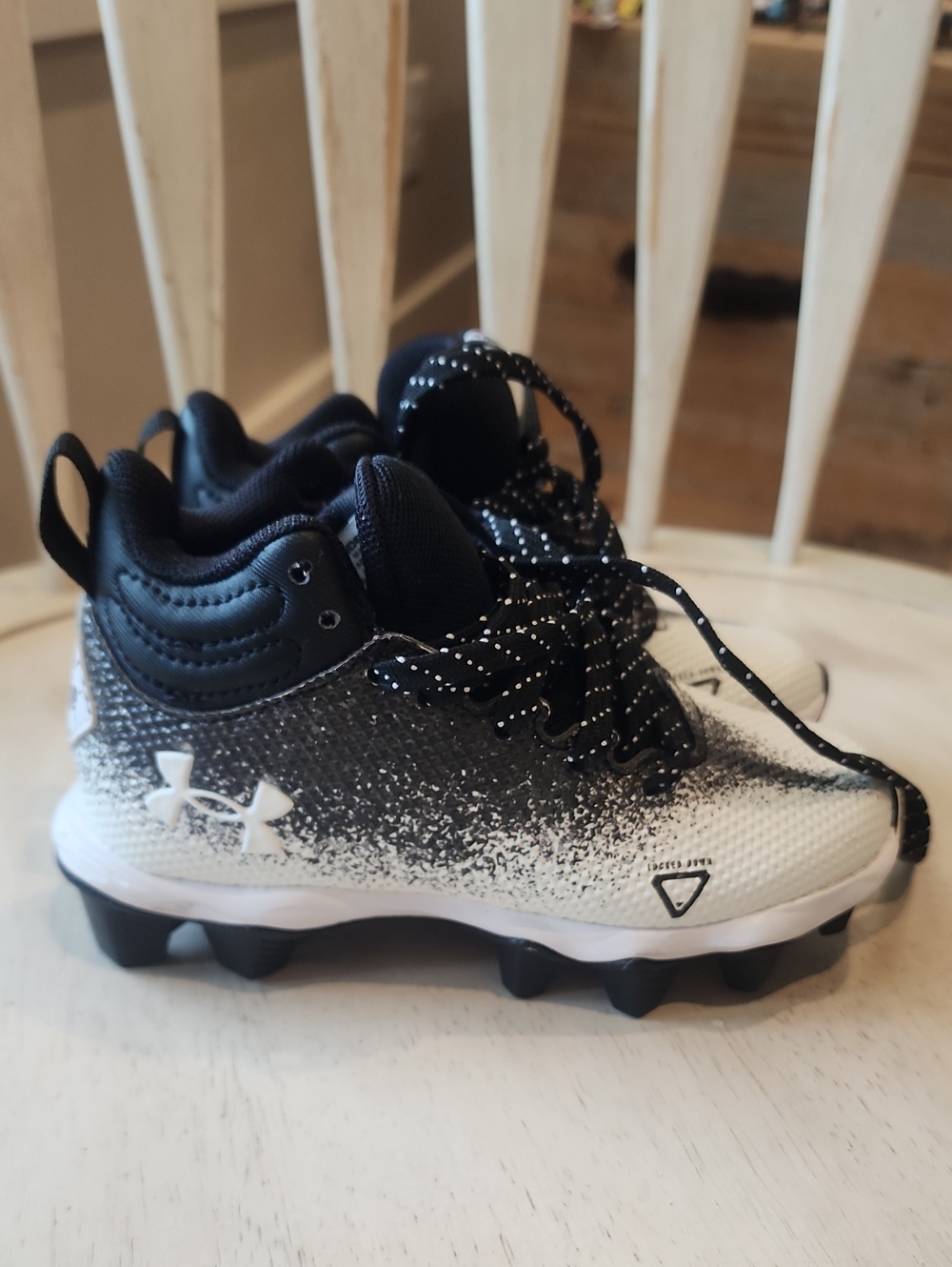 Under Armour Kids Black & White Cleats